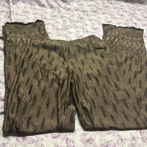 Soma Metallic Brown Patterned Lounge Joggers